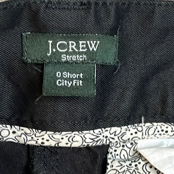 J. Crew City-Fit Madison Stretch Chino black Pants, size 0 short - Picture 4 of 17